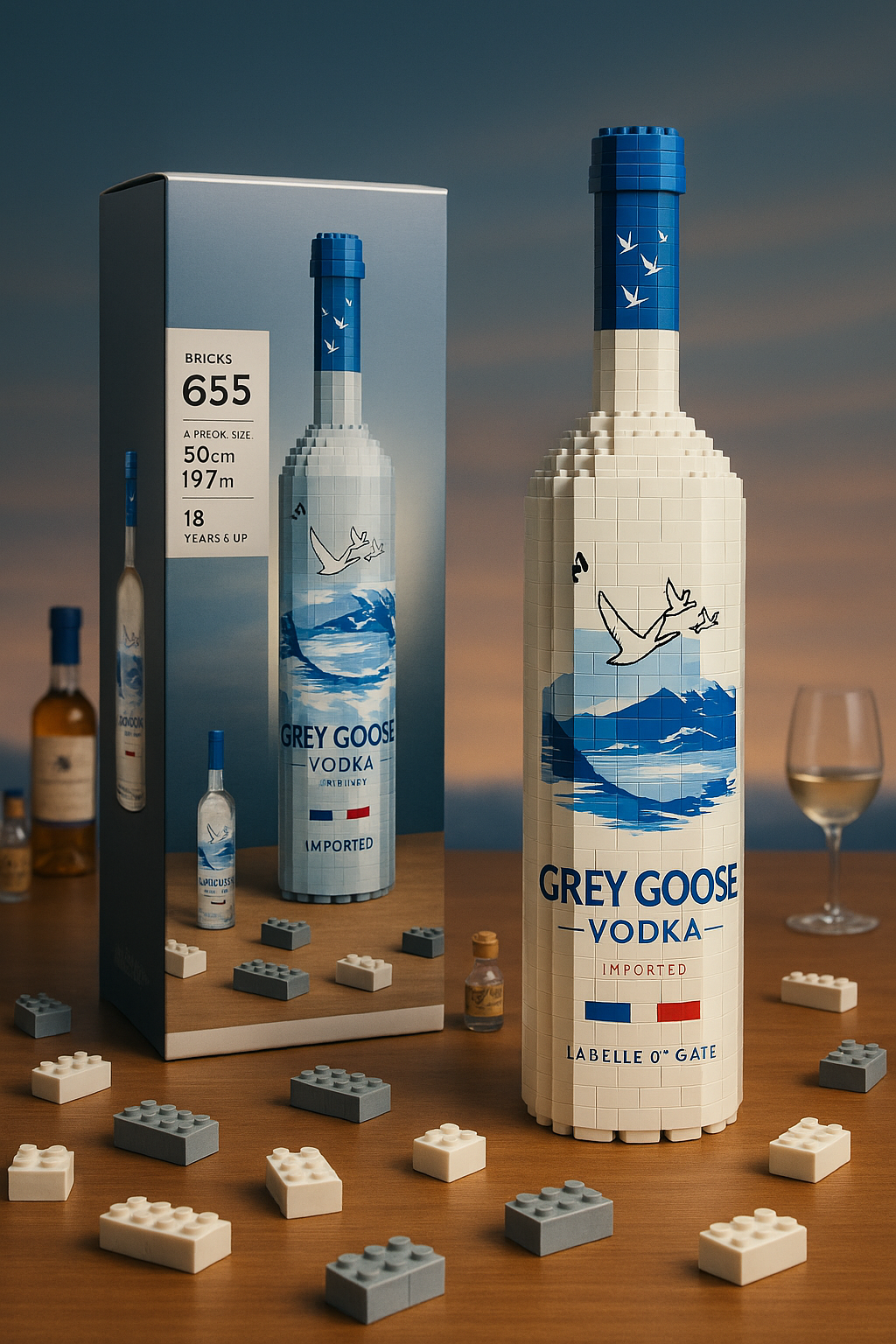 Grey Goose Brick Set